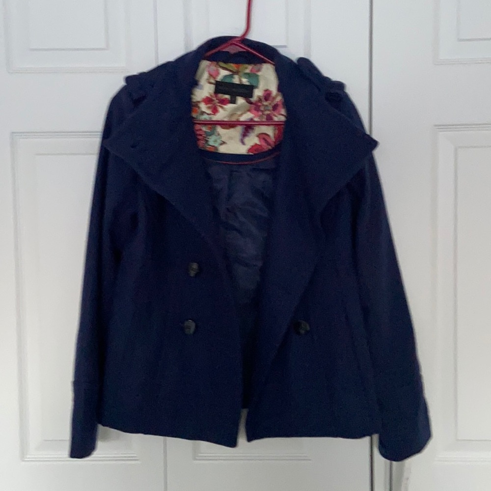Steve Madden military jacket. Indigo blue. Size small. NWT